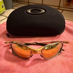 Rare Vintage Oakley Juliet X Metal 24K Gold with Gold Iridium Lenses